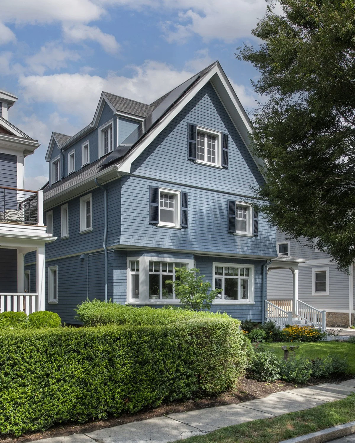 Brookline Deep Energy Retrofit, a custom home renovation that transformed a historic residence into a high-performance, all-electric home with a modern addition.