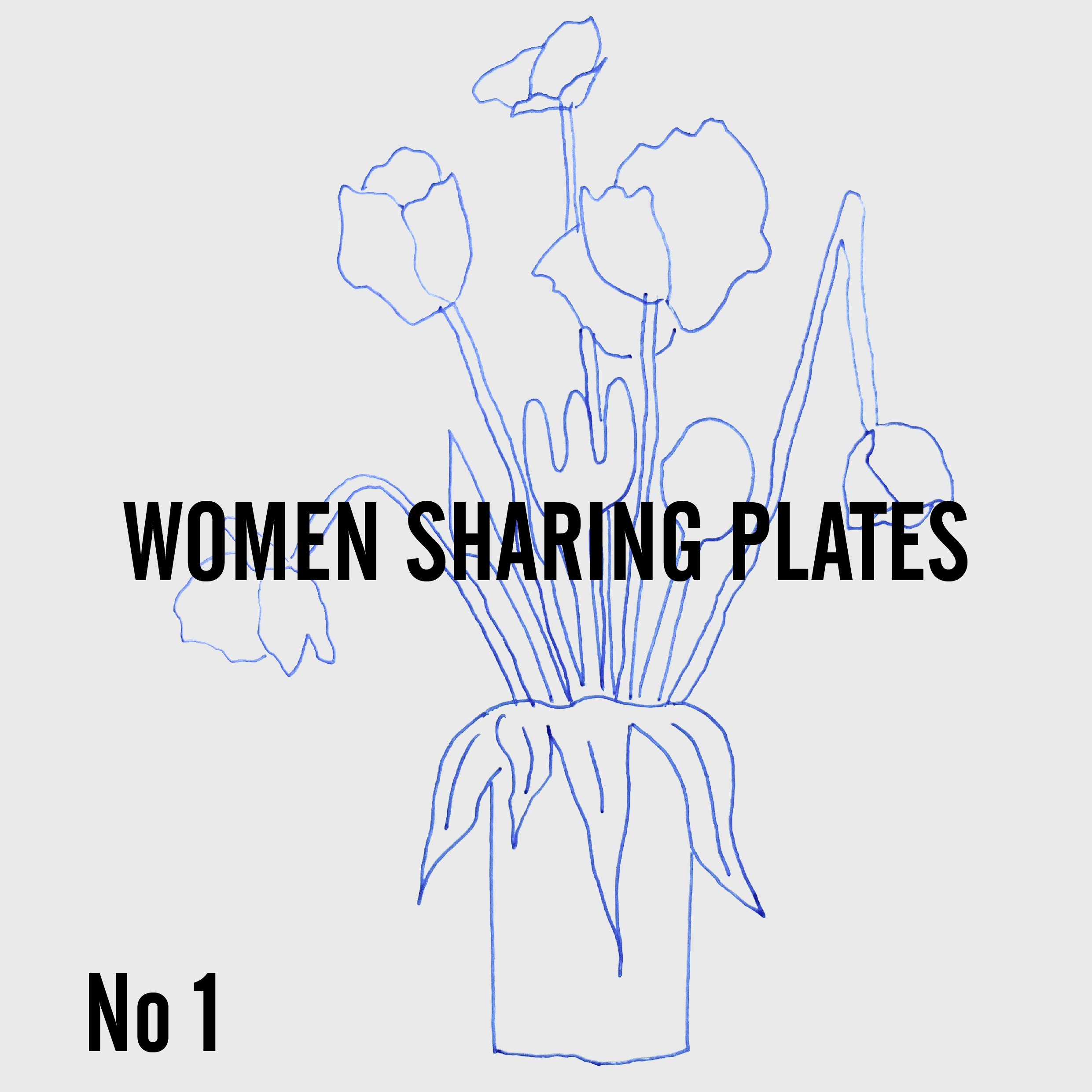 Women Sharing Plates - No 1