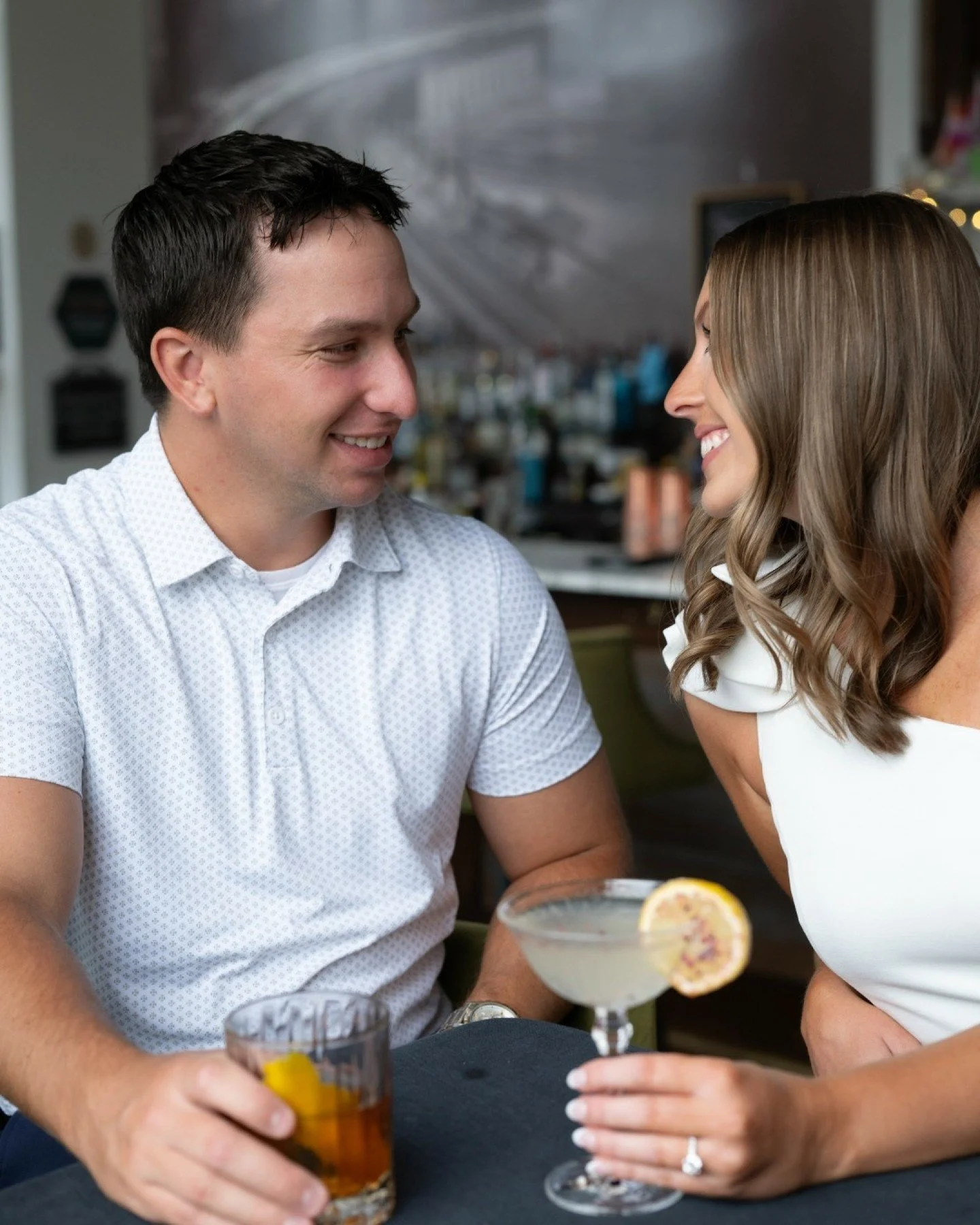 Grabbing drinks during engagement sessions >>> This might be my favorite advice to give couples - whether it's a cocktail or coffee - I don't think anyone has ever NOT had a fun time when we did this and it also helps make the session more u