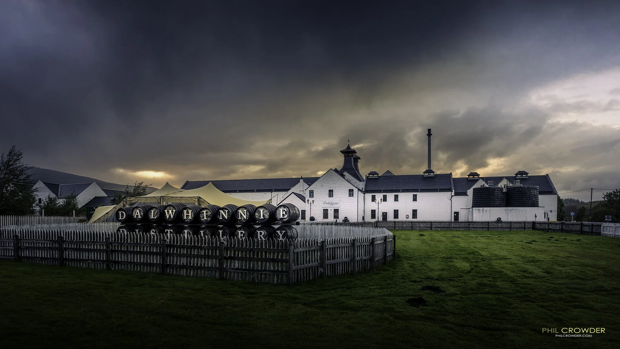 Dalwhinnie distillery, great whisky too!