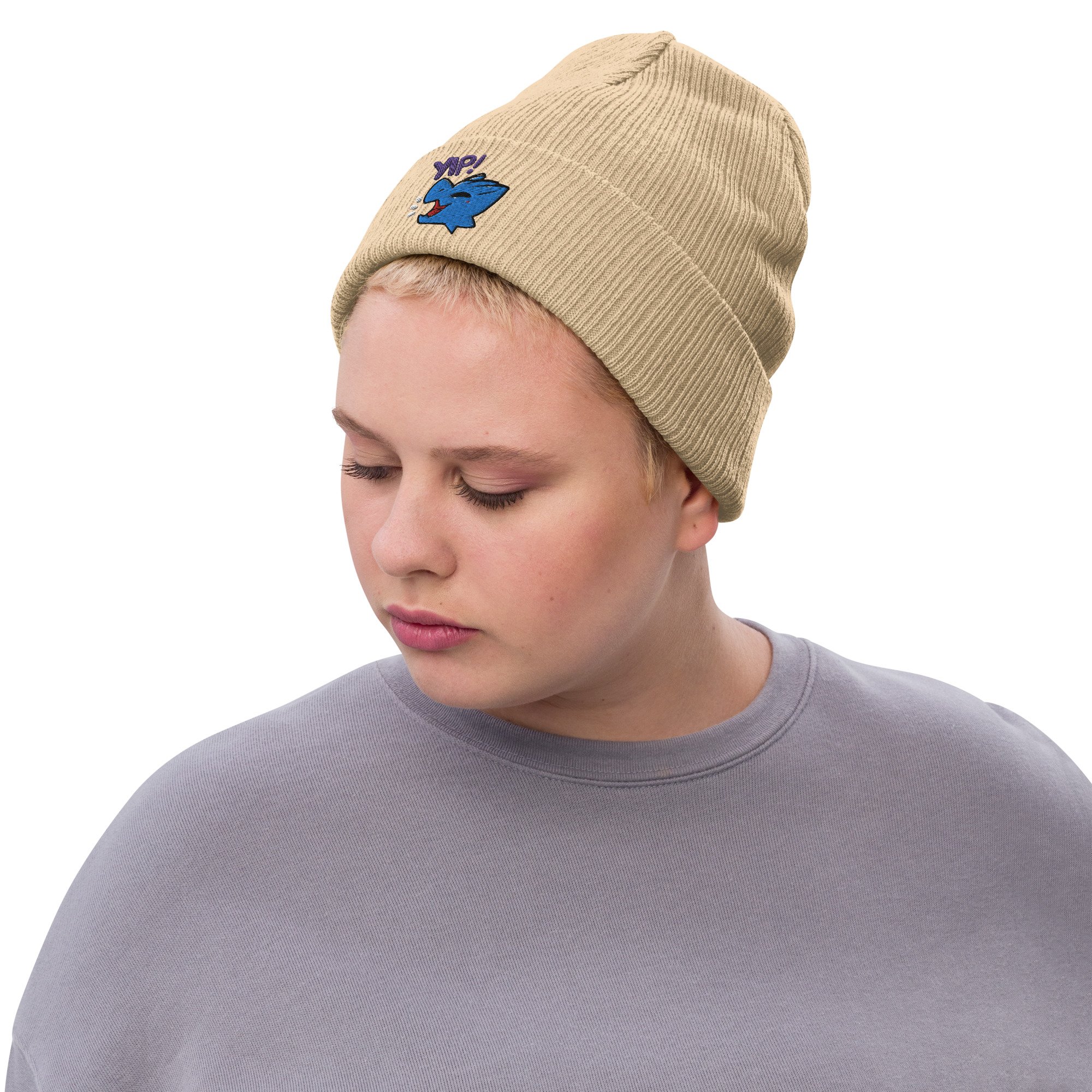 Kobold (blue) Ribbed knit beanie - Kobold Shop