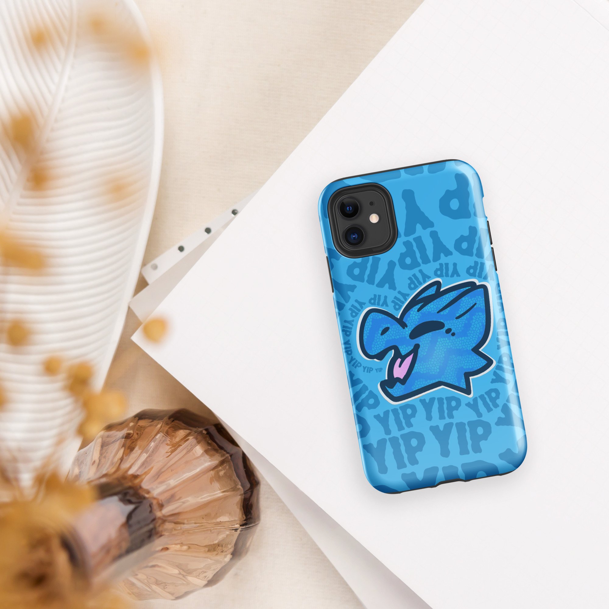 Kobold Yip! (blue) Tough Case for iPhone® - Kobold Shop