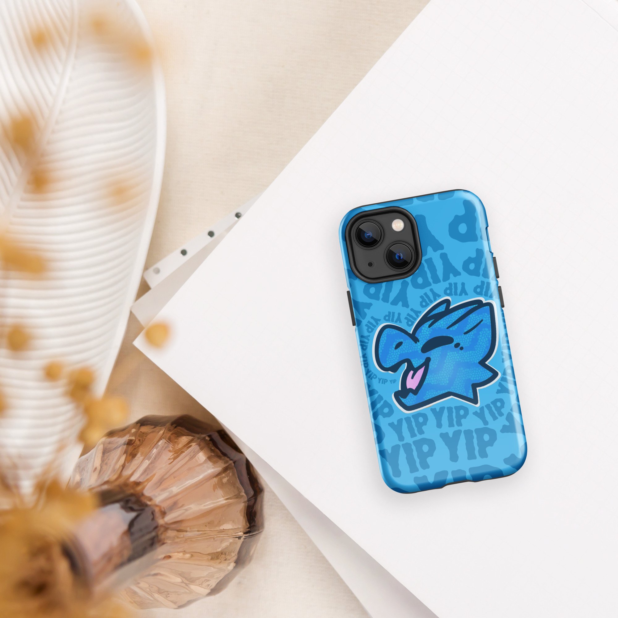 Kobold Yip! (blue) Tough Case for iPhone® - Kobold Shop