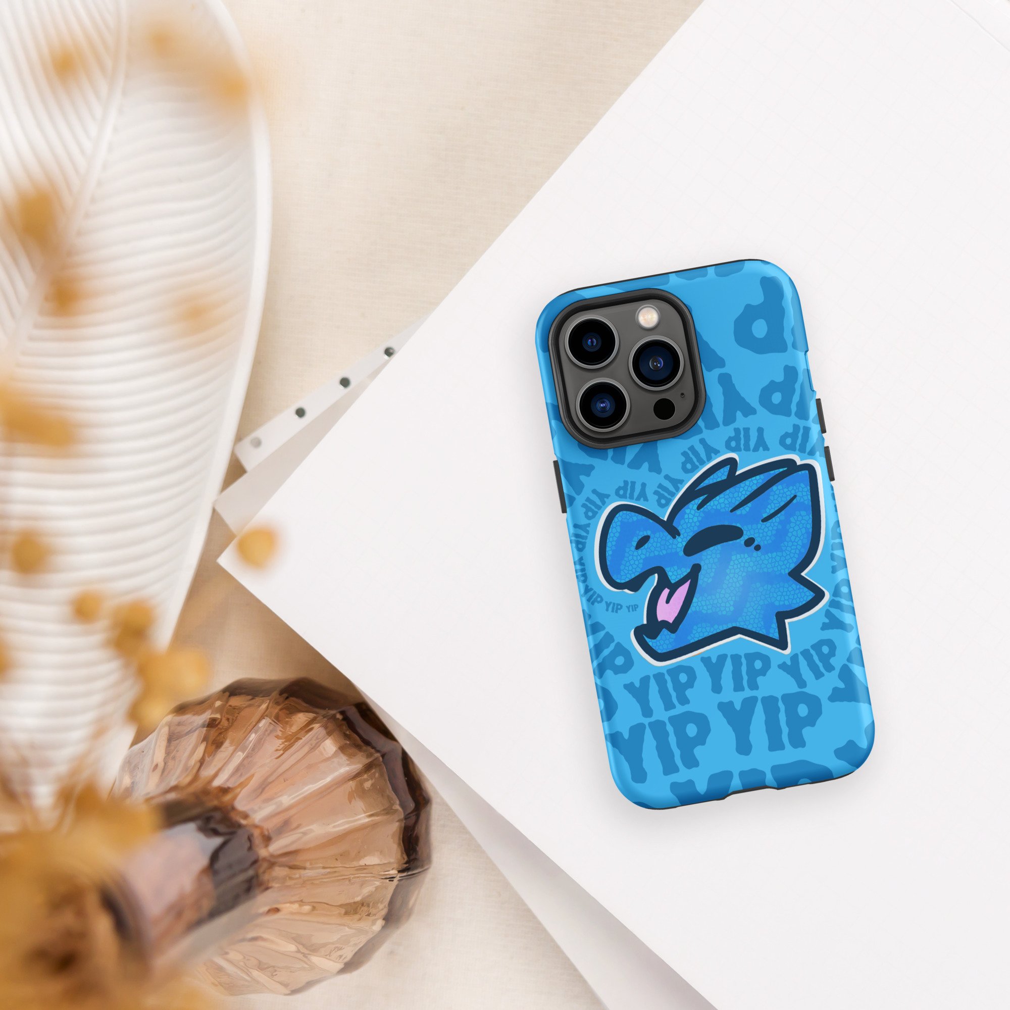 Kobold Yip! (blue) Tough Case for iPhone® - Kobold Shop