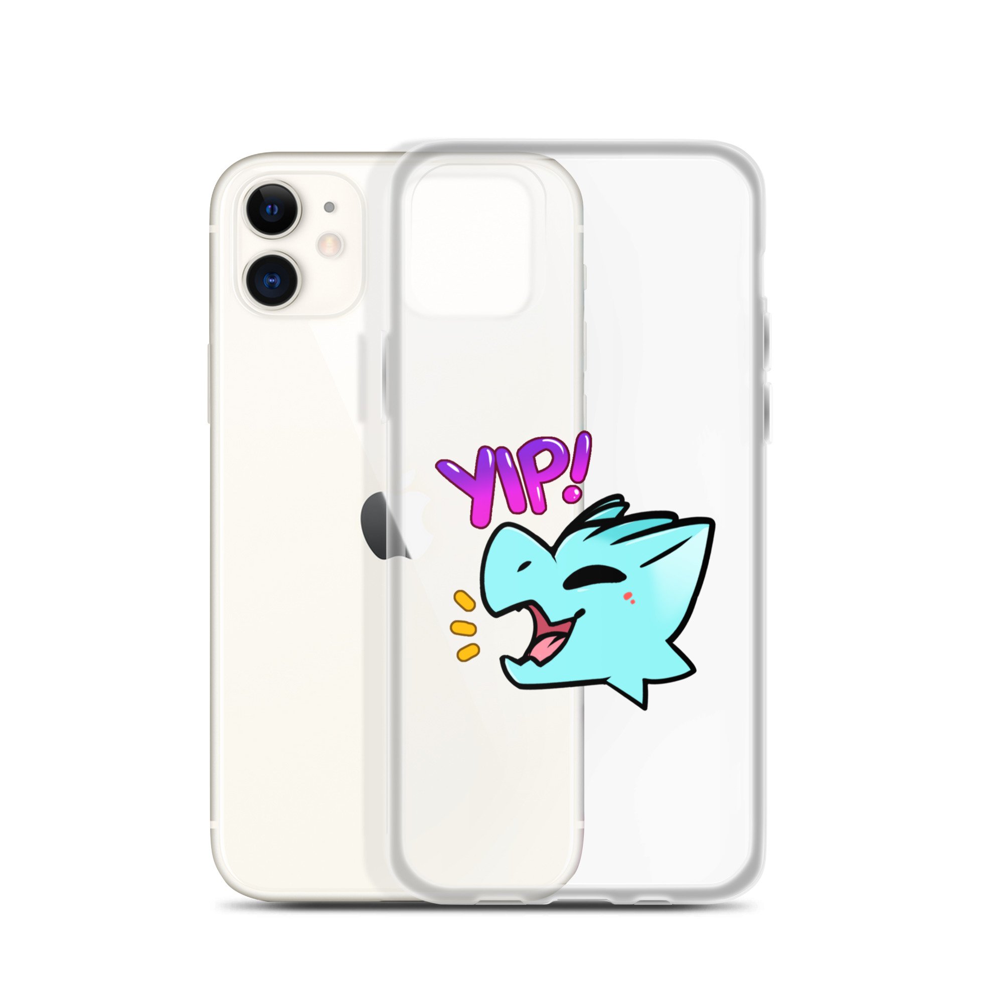 Kobold Yip! (blue) Clear Case for iPhone® - Kobold Shop