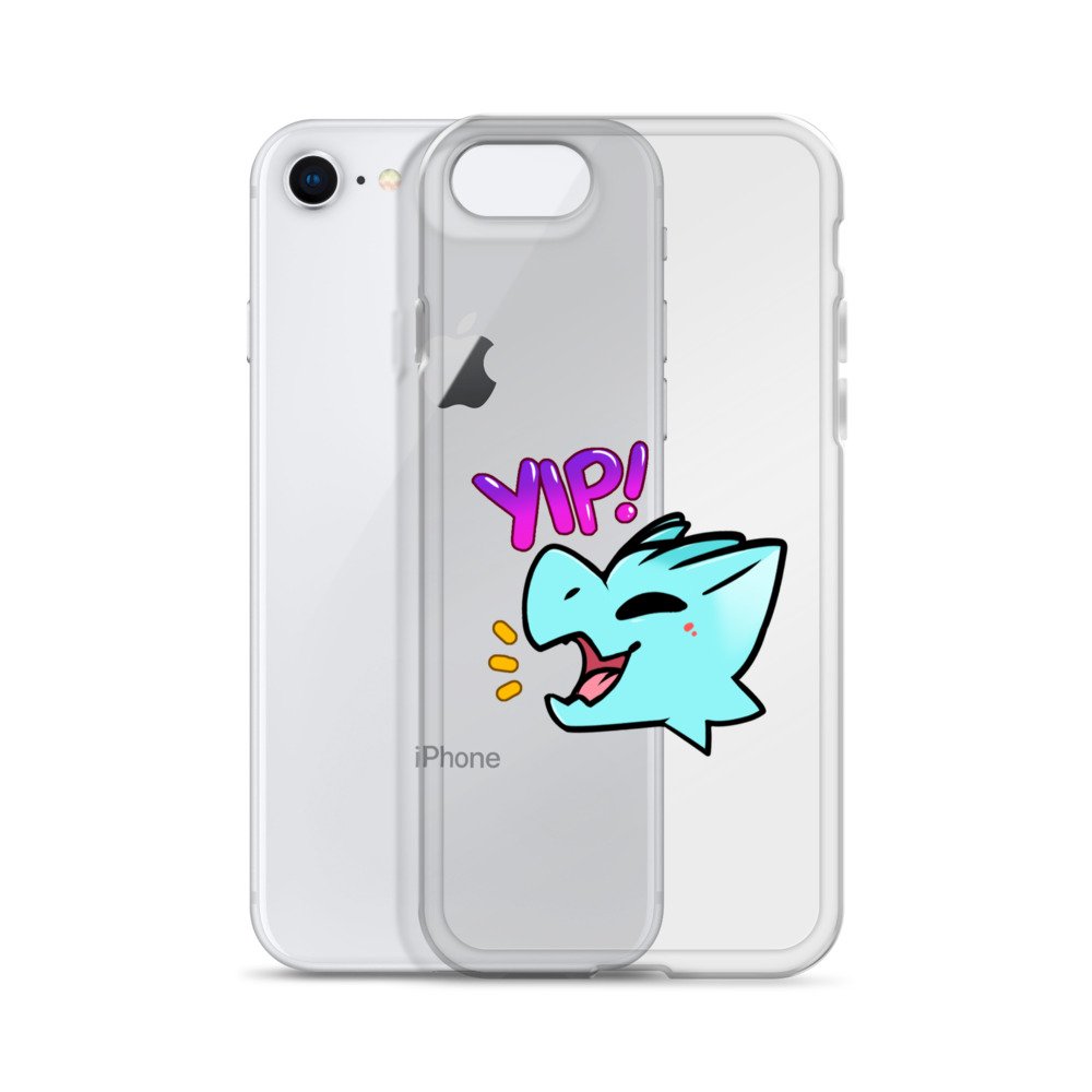 Kobold Yip! (blue) Clear Case for iPhone® - Kobold Shop