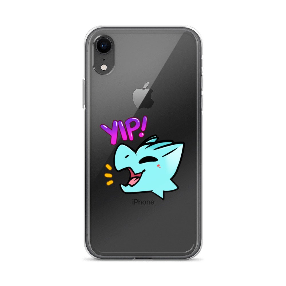 Kobold Yip! (blue) Clear Case for iPhone® - Kobold Shop