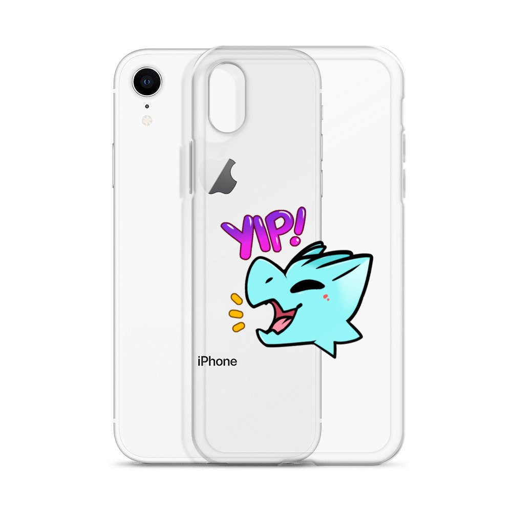 Kobold Yip! (blue) Clear Case for iPhone® - Kobold Shop