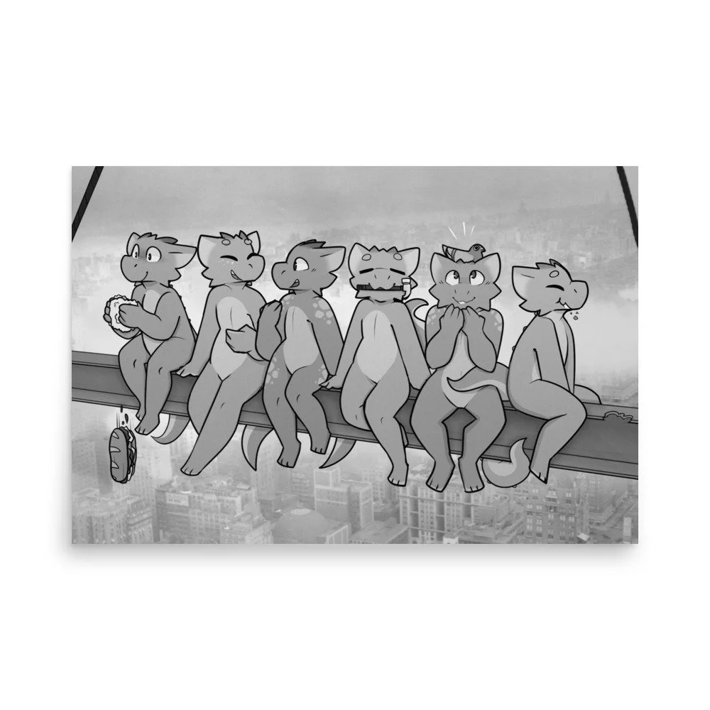 Lunch atop a Skyscraper Poster - Kobold Shop