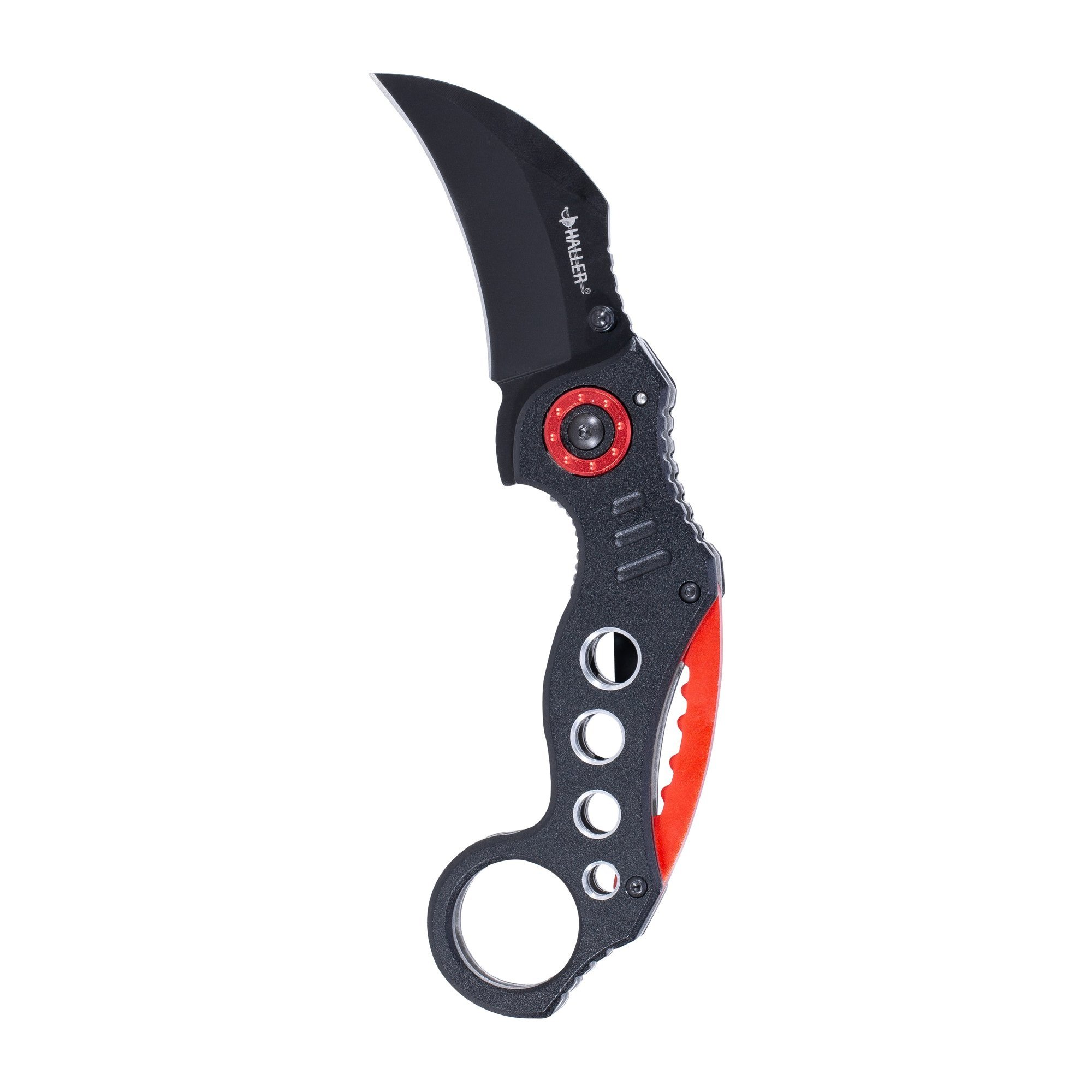 Coltello Haller Karambit rosso 39416