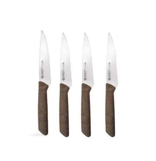Set Coltelli bistecca Steaking, lama microdentata 13cm, confezione 4 pezzi