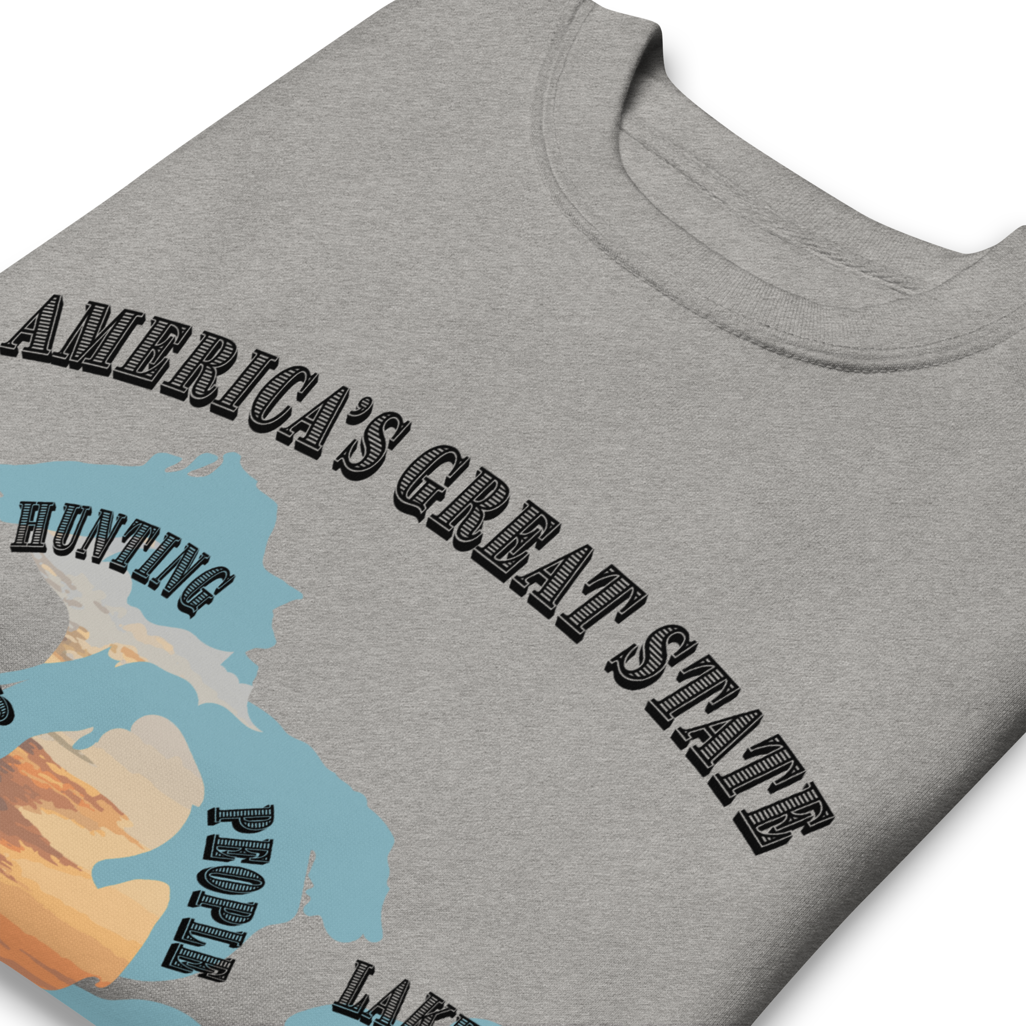 Michigan Magic Great State Sweatshirt Grey 2