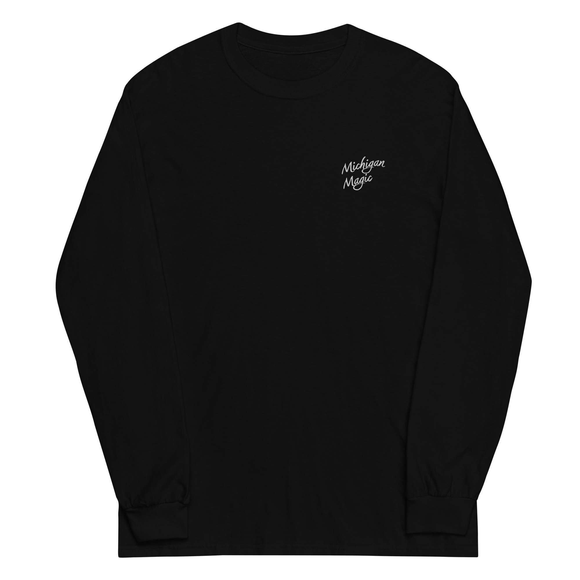 Michigan Magic Catch A Carp Long Sleeve Tee Black 2