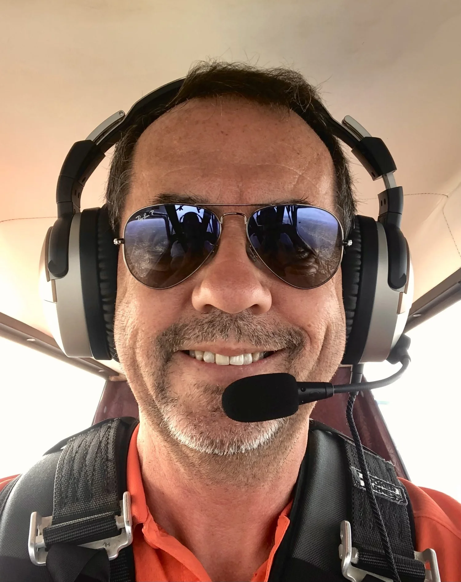 Chief Pilot and owner, Gareth Williams giving airplane rides over SW FL.