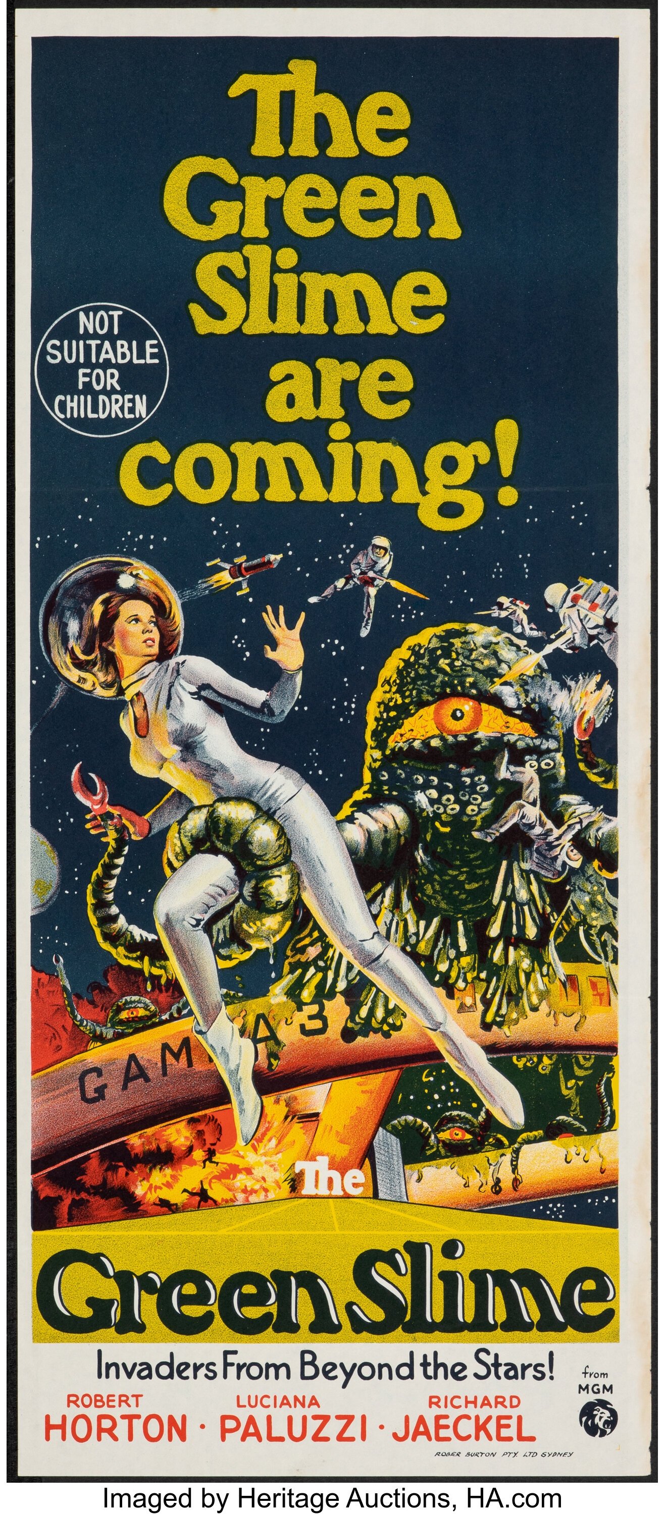 Green Slime, sci-fi movie poster, daybill