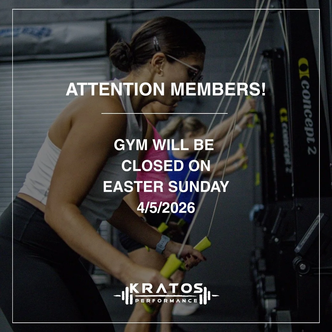 Heads up members!🚨

We will be closed Sunday, April 5th for Easter Sunday! Plan your workouts accordingly and enjoy a day celebrating with friends and family!😁