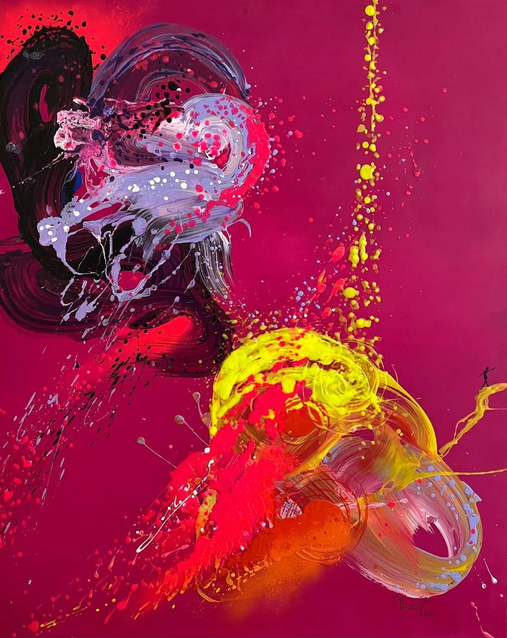 "ABSTRACTION" 120x100 cm, Acryl auf Leinwand 