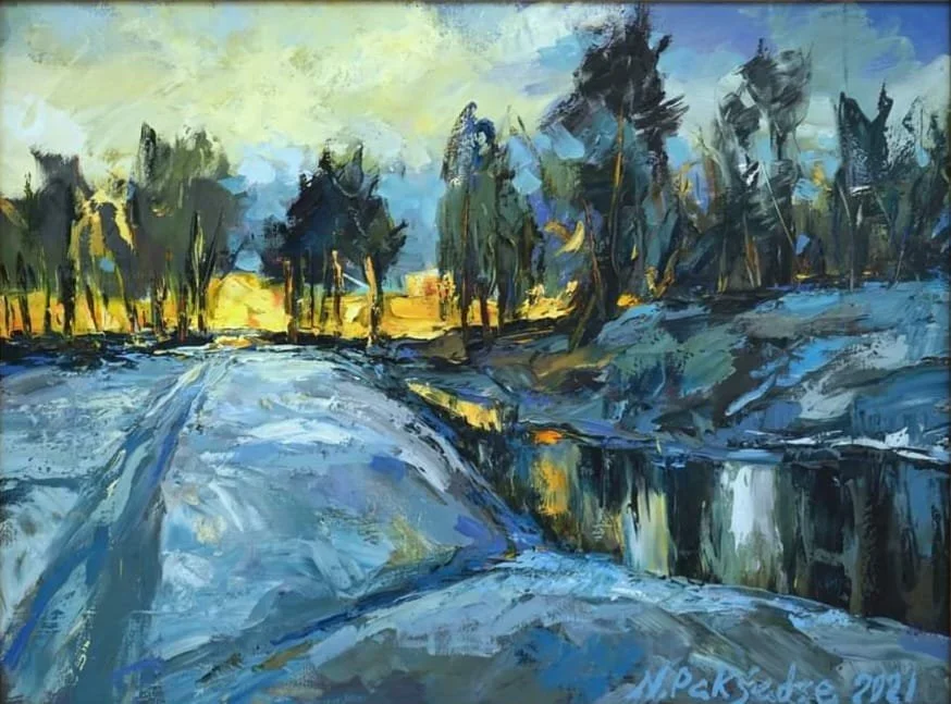 "Januar" 2021, 90x120 Öl auf Leinwand 