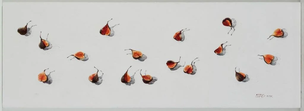 "Figs"2017, 55x160, Öl auf Leinwand 