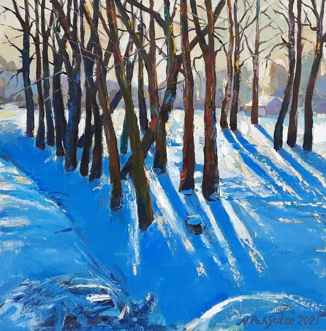 "Sonniger Tag" 90x100 Acryl auf Leinwand 