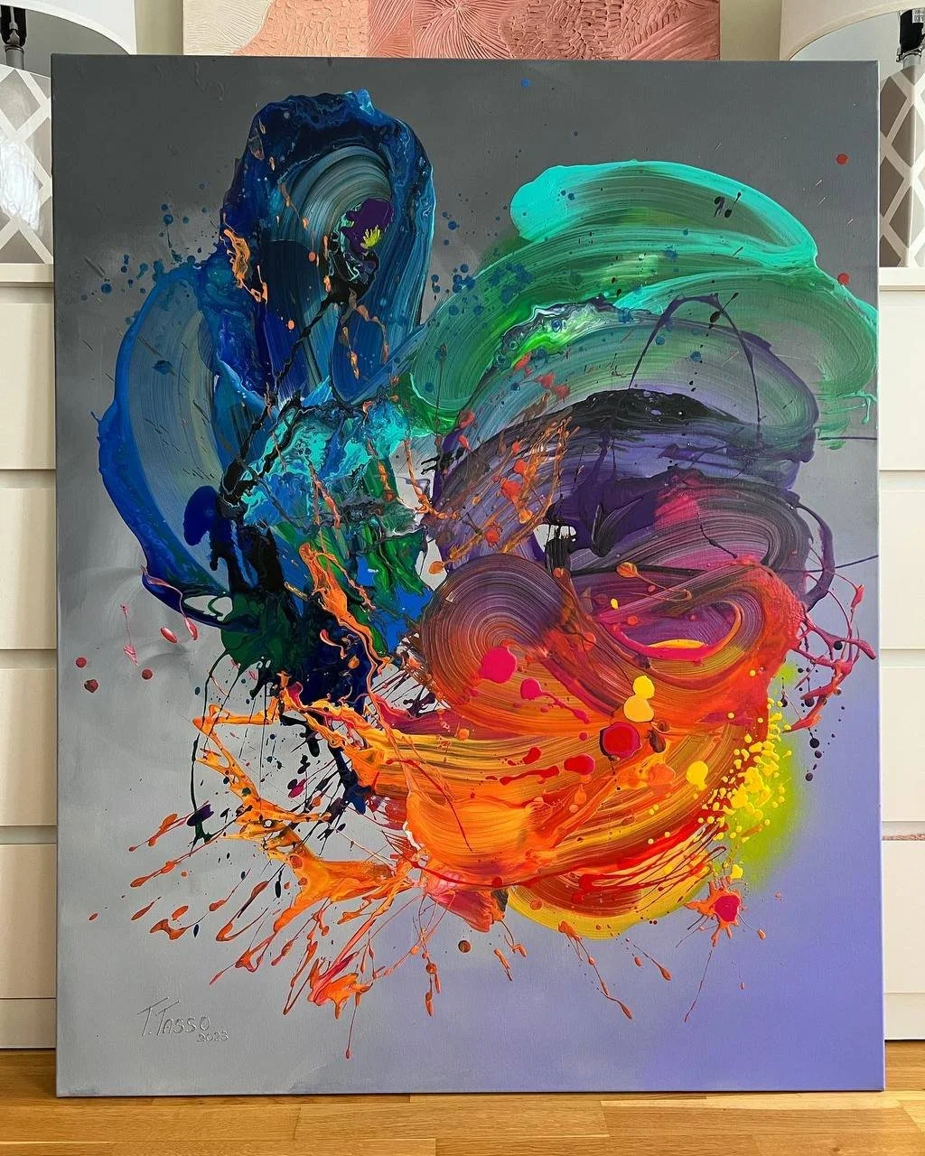 "ABSTRACTION" 125x100 cm, Acryl auf Leinwand 