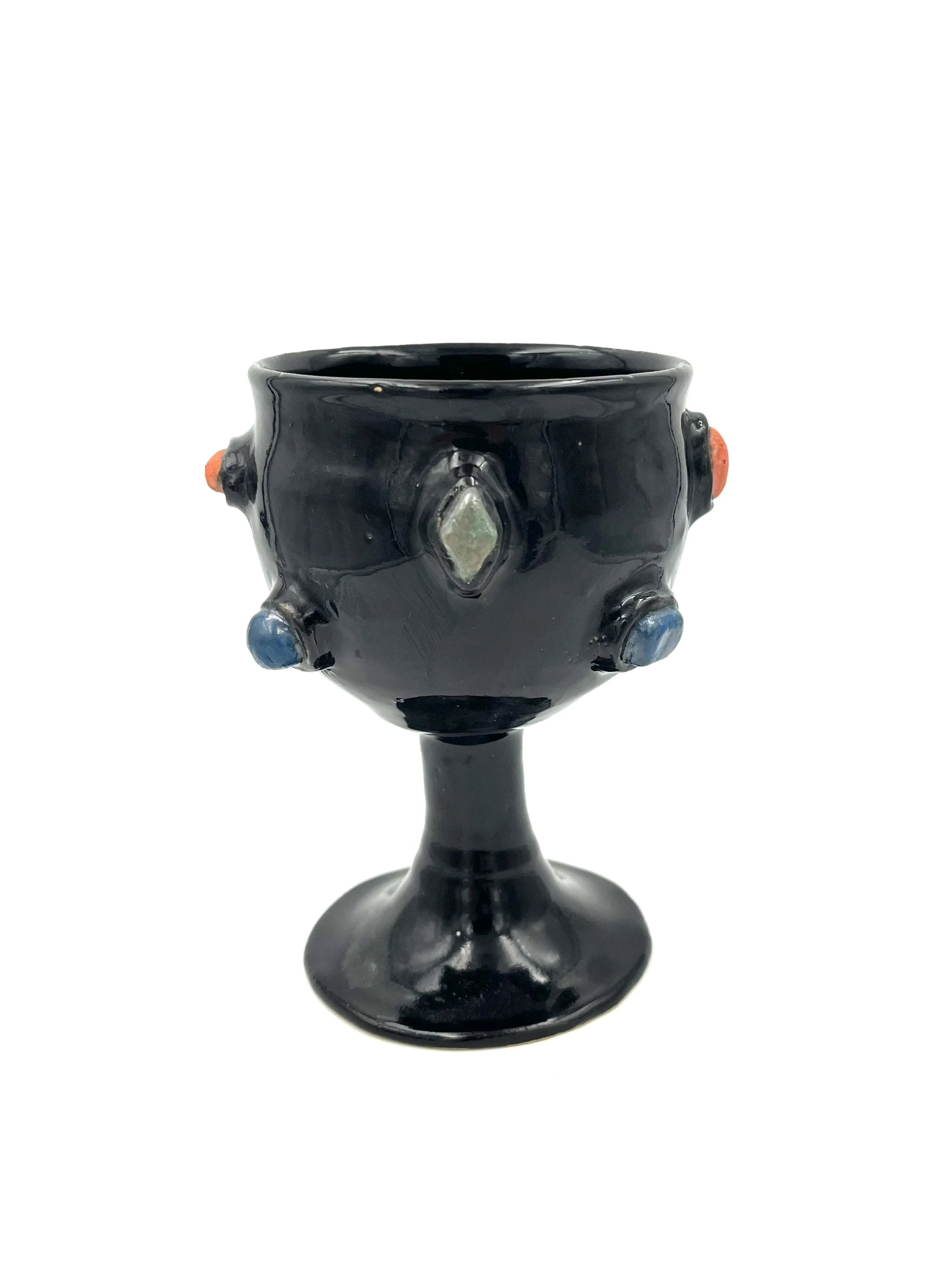 Gemstones Stemmed Glass #20 (imperfect)