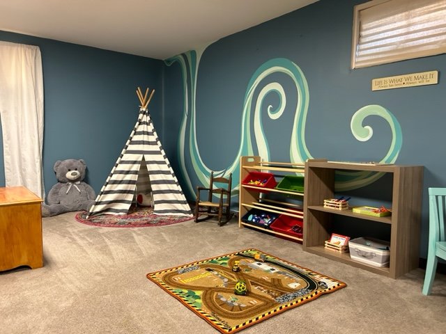 Playroom inspiration Montessori and Reggio Emilia