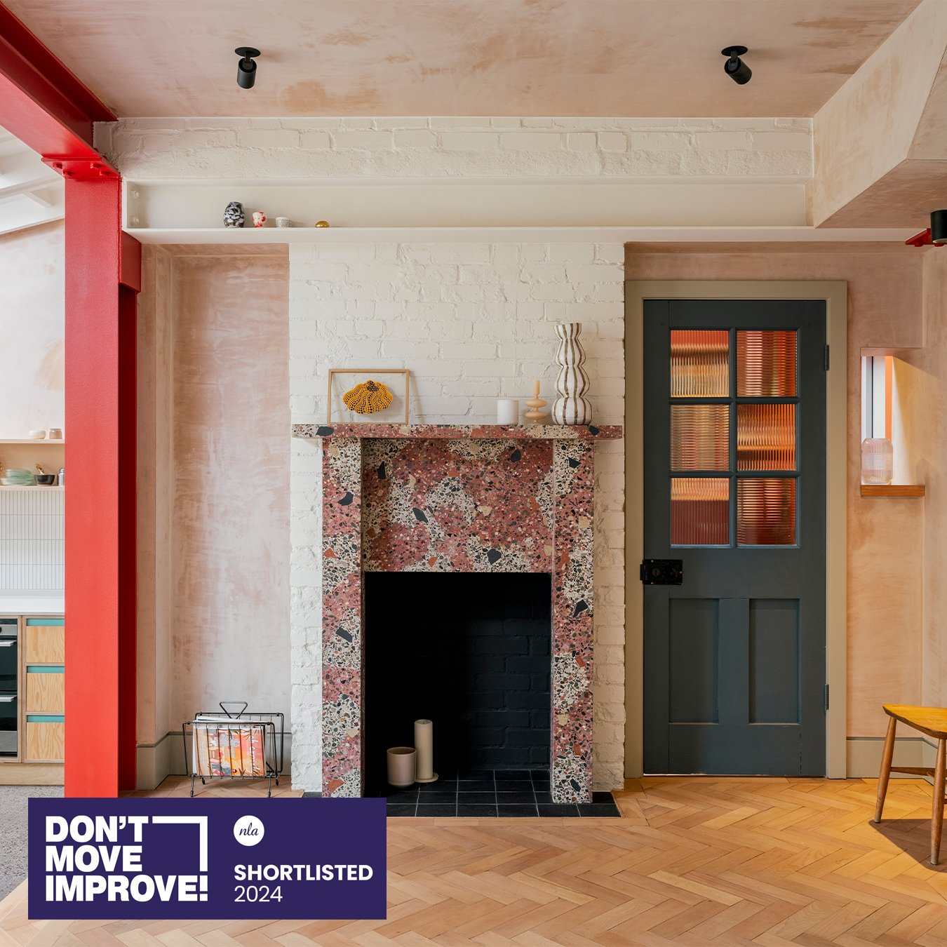 We are so pleased to announce that Hillside House has been shortlisted in the Don't Move, Improve! 2024 awards! The project is a work of many hands: the fantastic eyes for design and colour of our clients @ninamakesclothes and @benjidavies, the skill