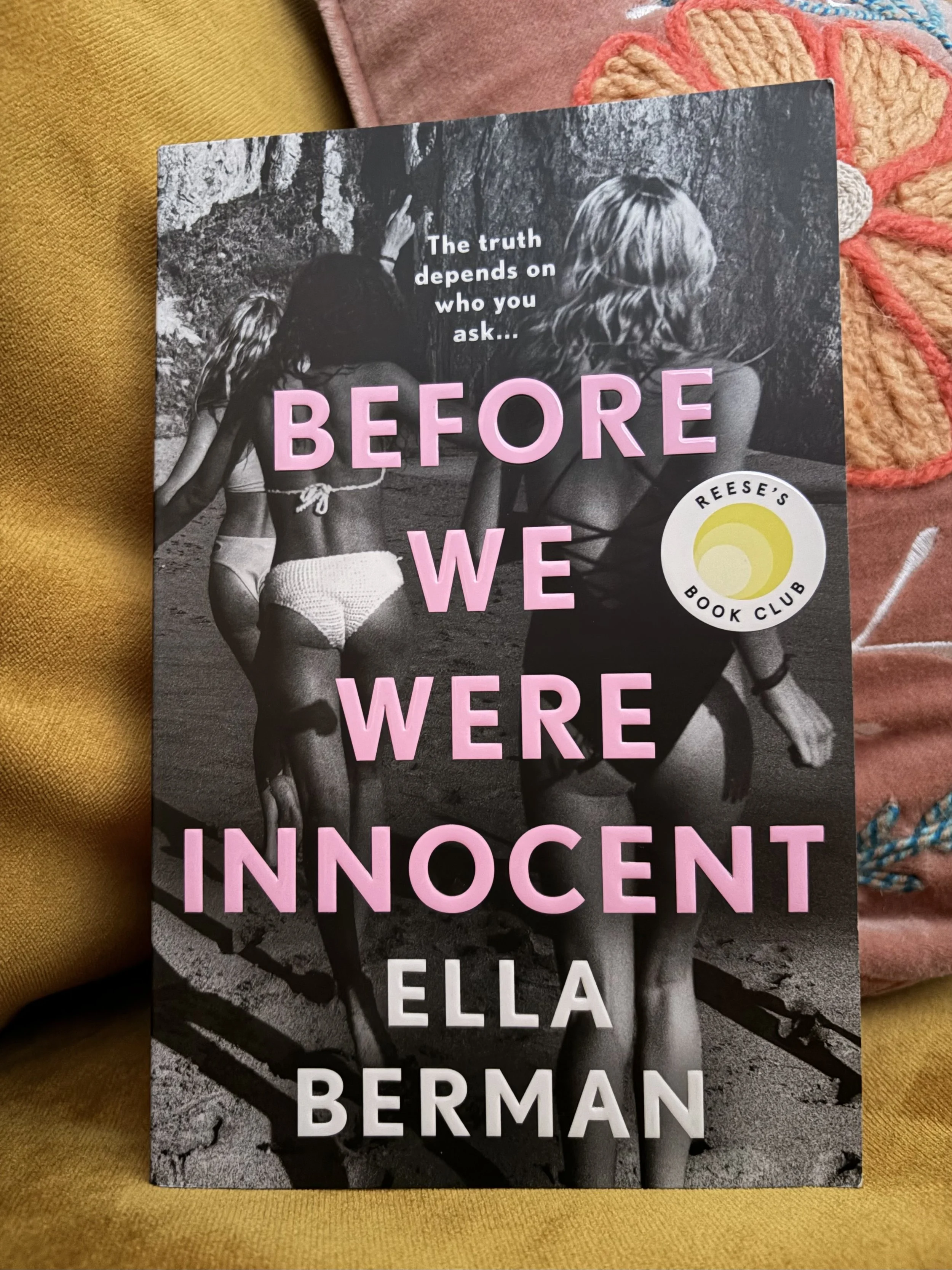 Before We Were Innocent img on yellow velvet sofa