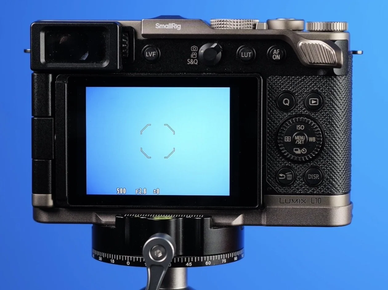Back of the LUMIX L10 camera