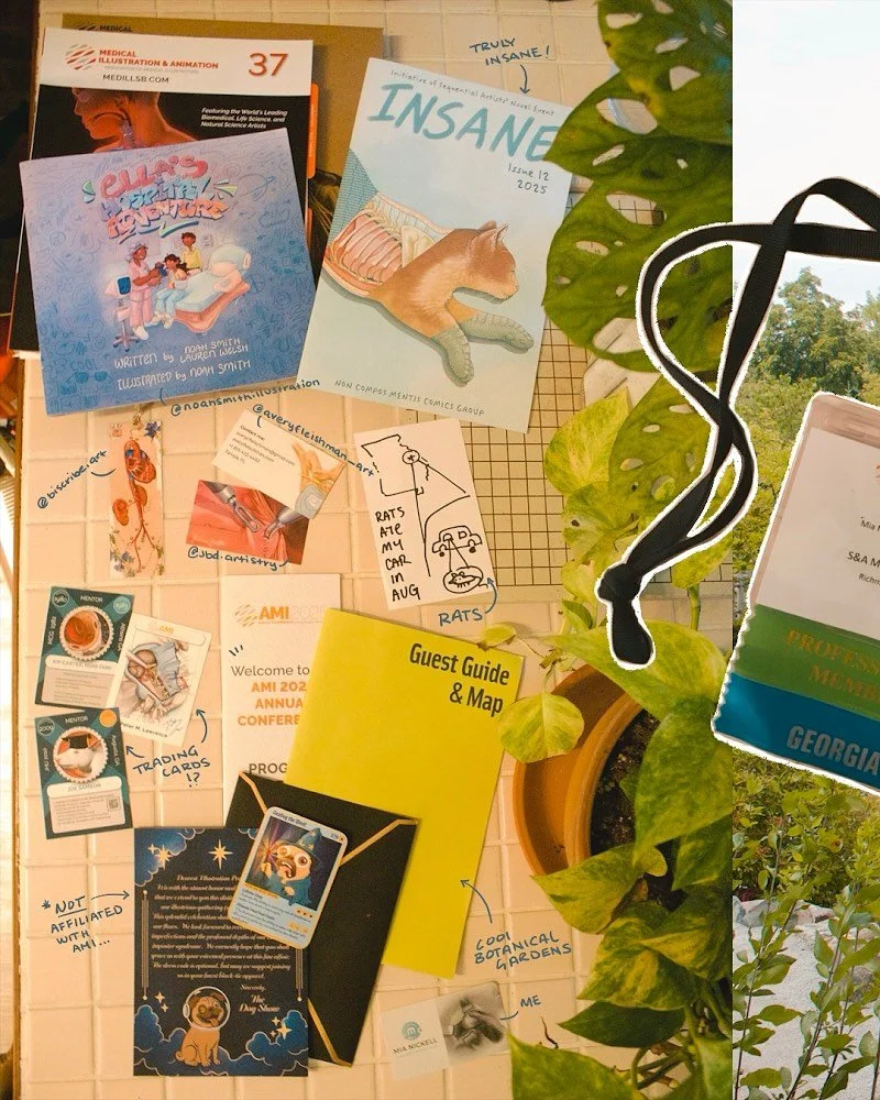 Spoils of 2025 AMI conference, lovely + inspiring colleagues, the wonderful Alicia Berry (conference roomies forever!?), &amp; one of the best botanical gardens I&rsquo;ve visited ✿

P.S. forgot to get photos with more of you friends, whoops. next ti