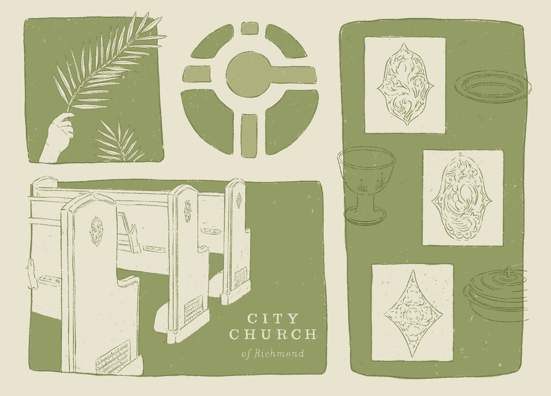 2026 Greeting card for City Church of Richmond | Procreate