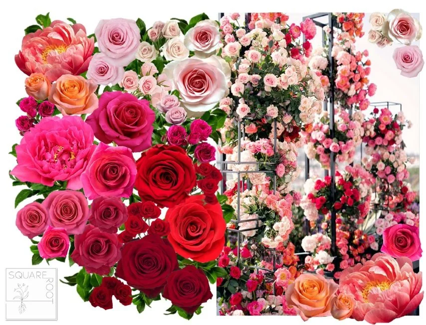 BRIGHT REDS, PINKS, AND CORAL