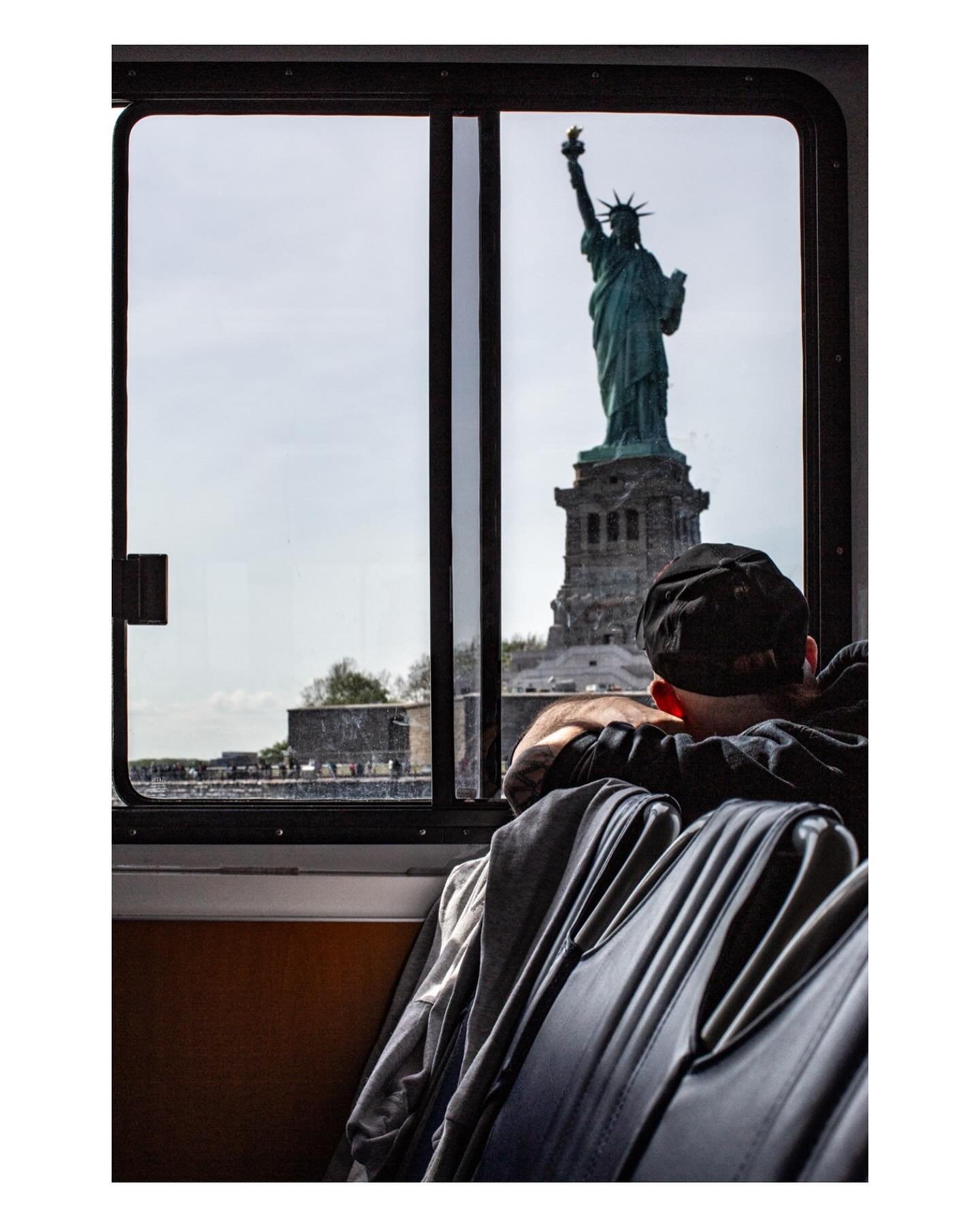 Last week I spent 5 days walking the streets of Manhattan making work. I took a break from walking to experience the city from a boat cruising the Upper New York Bay. 

Seeing the Statue of Liberty in all its glory last week through the eyes of touri