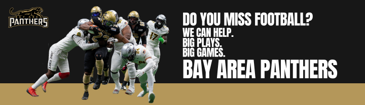 Billboard design created for the Bay Area Panthers, an Indoor Football League team