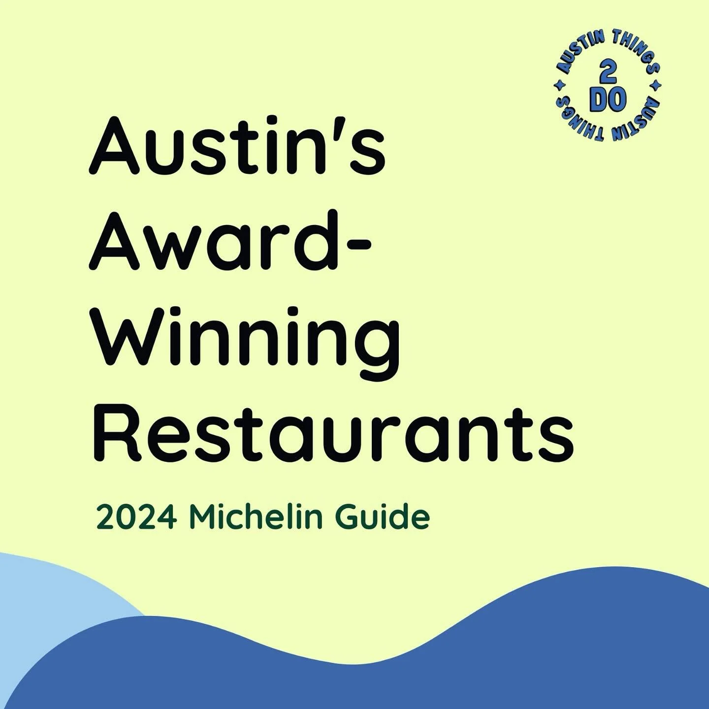 ATX restaurants have been recognized in the MICHELIN Guide! 🌟🍝🍸👨&zwj;🍳

Barley Swine: @barleyswine
Craft Omakase: @craftomakase
Hestia: @hestia_austin
Olamaie: @olamaieaustin
Interstellar BBQ: @interstellarbbq
La Barbecue: @la_barbecue
LeRoy &am