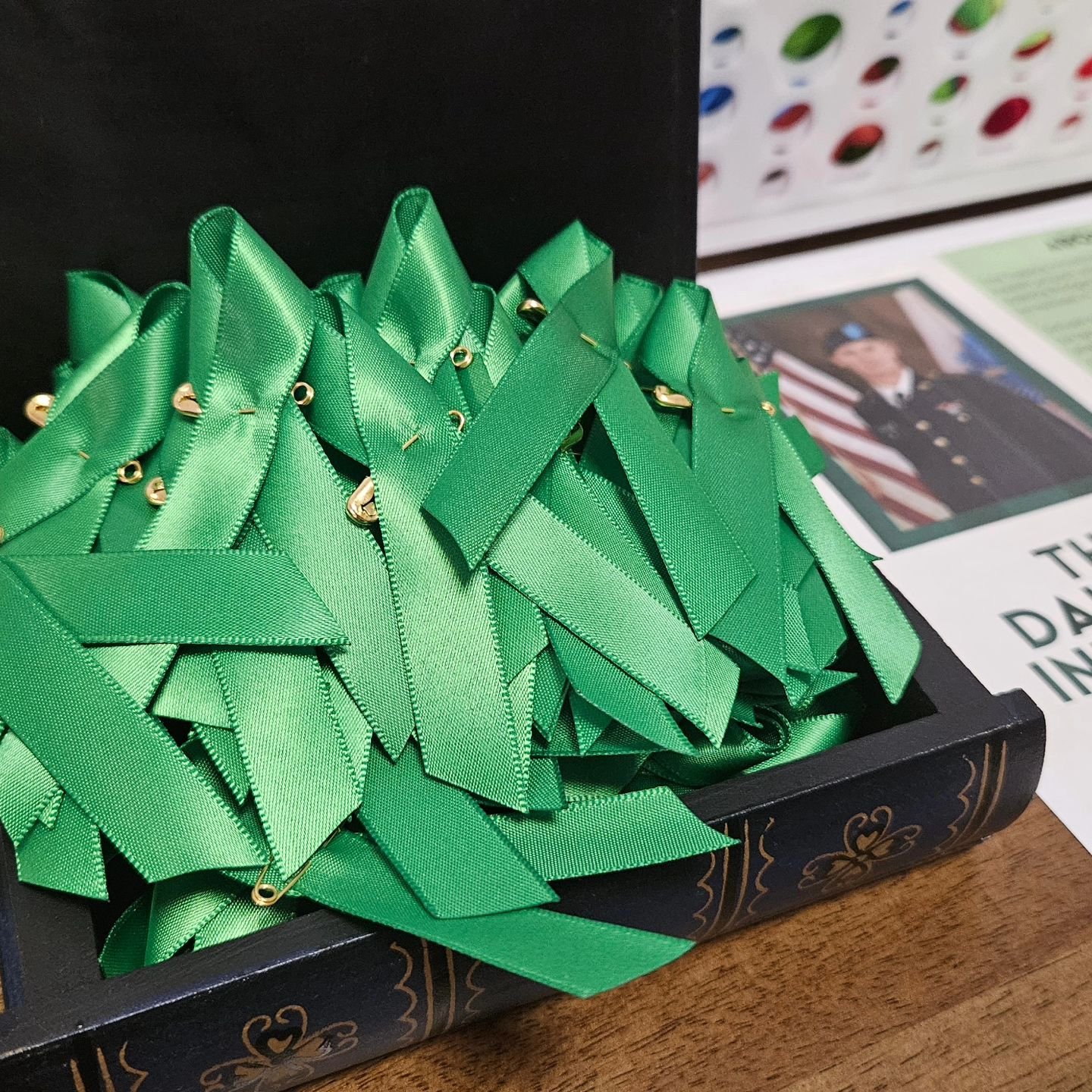 For Day 2 of our wellness challenge, we handed out ribbons to medical students and faculty in South MS. This is in an effort to build social connection and advocate for suicide prevention.