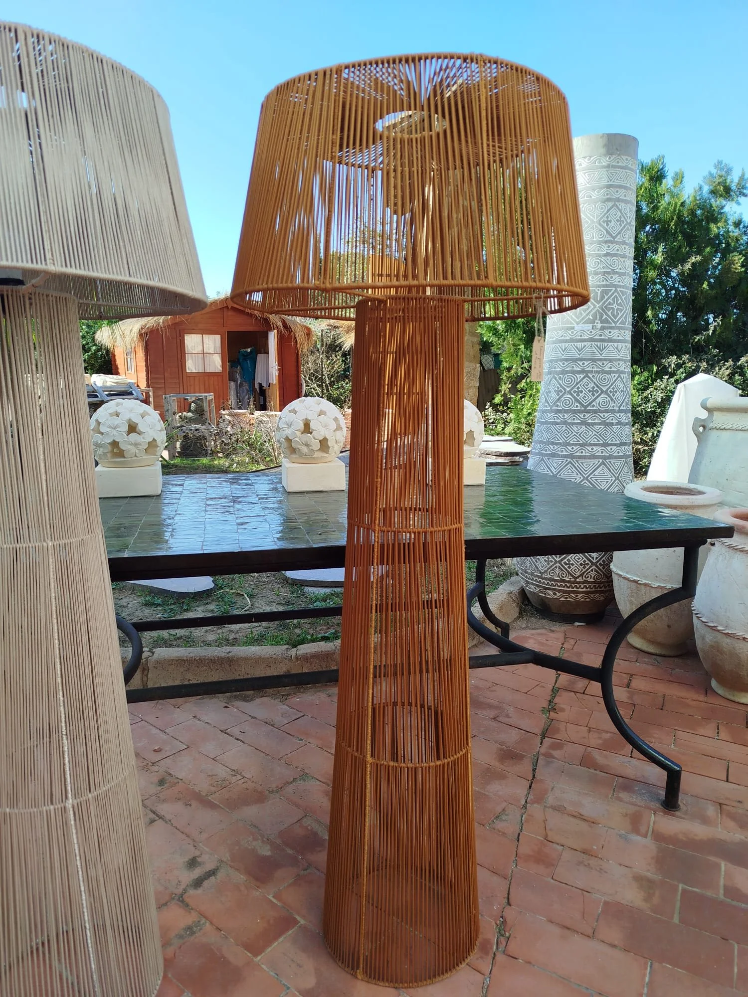 Lampe sur pied corde Camel