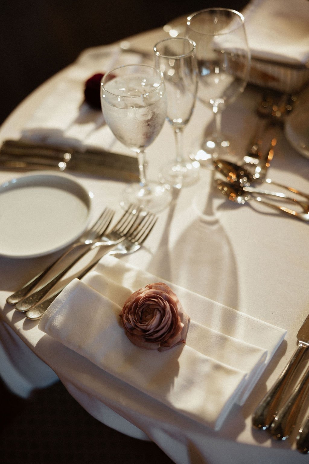Unexpected places to use wedding flowers