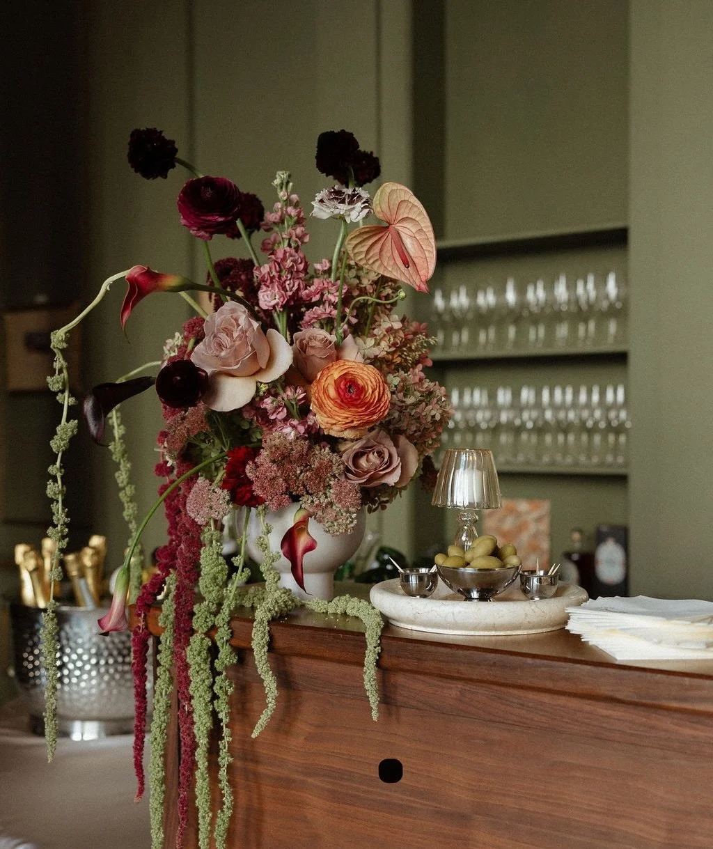 The bar area is always one of my favourite places to design because people naturally gather there.
It&rsquo;s where the party starts and eventually where the night starts to shift a little. 
Cocktails in hand, conversations getting louder, guests set