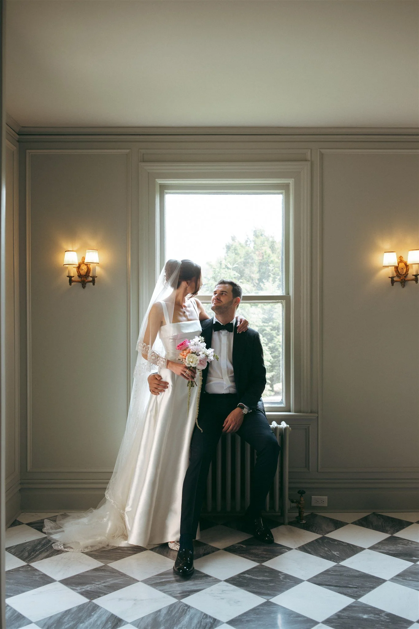Bridal portraits at Langdon Hall