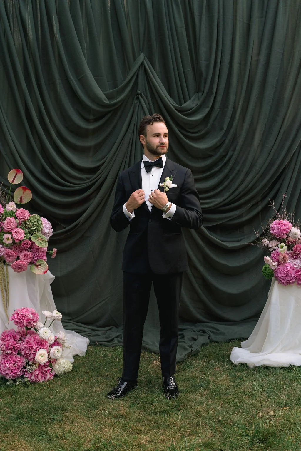 Unexpected places to use wedding flowers