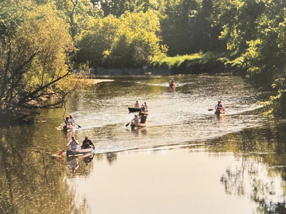 Paddlers on the Cannon River. Both taken in the fall of 2000. 