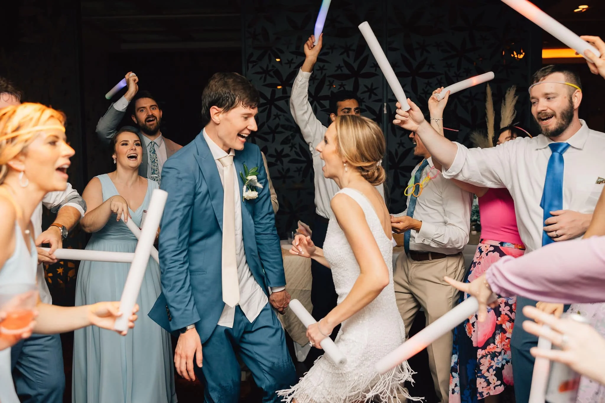 Wedding Guests dancing at Avenue in long branch