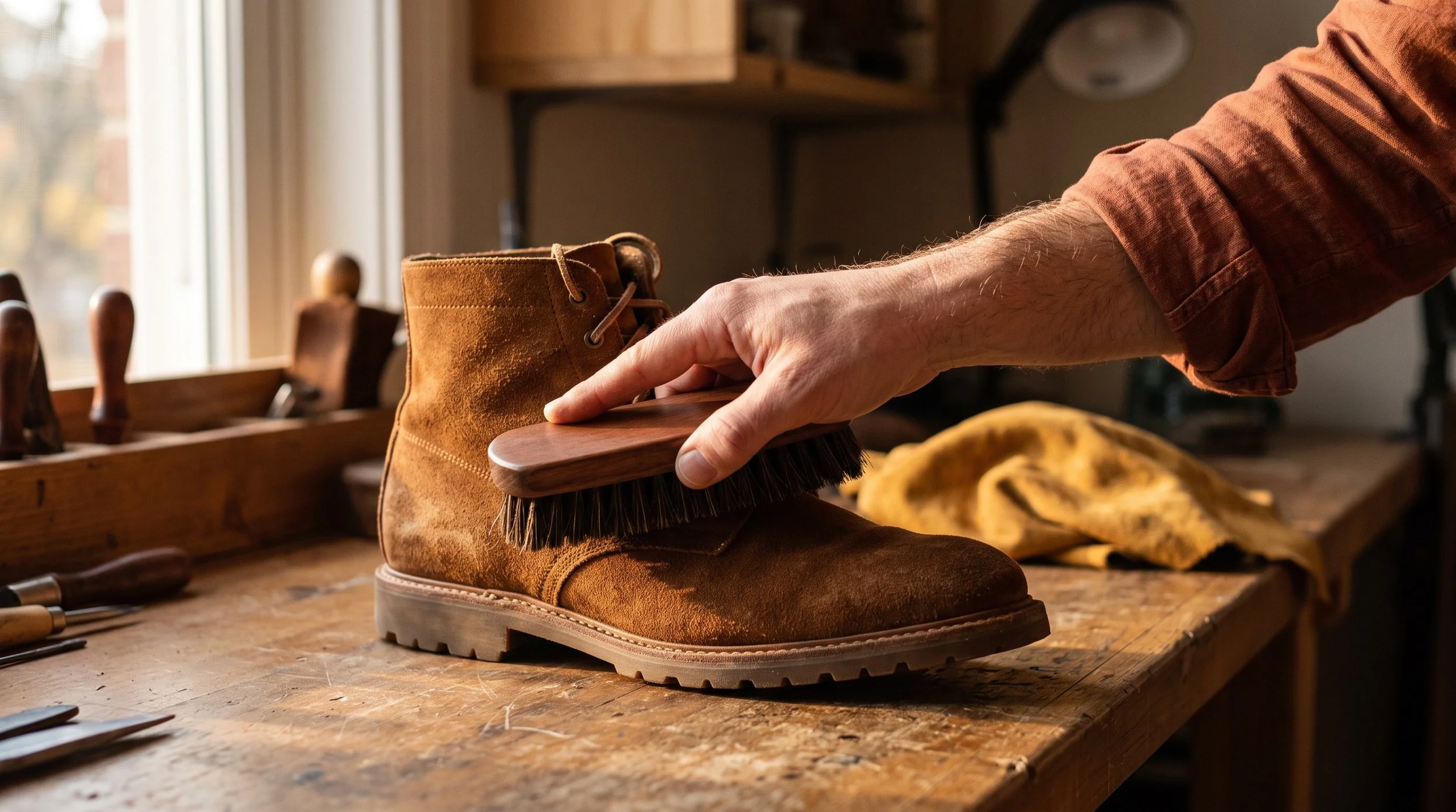 Suede and leather shoe care Indianapolis