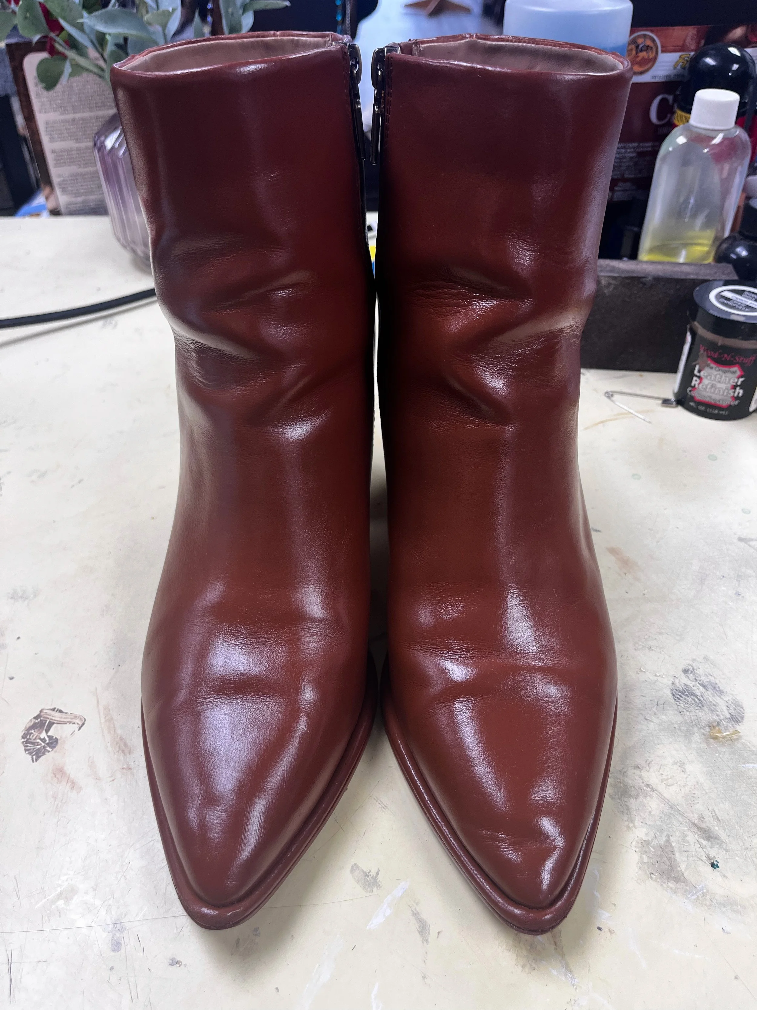 shoe shine boots after