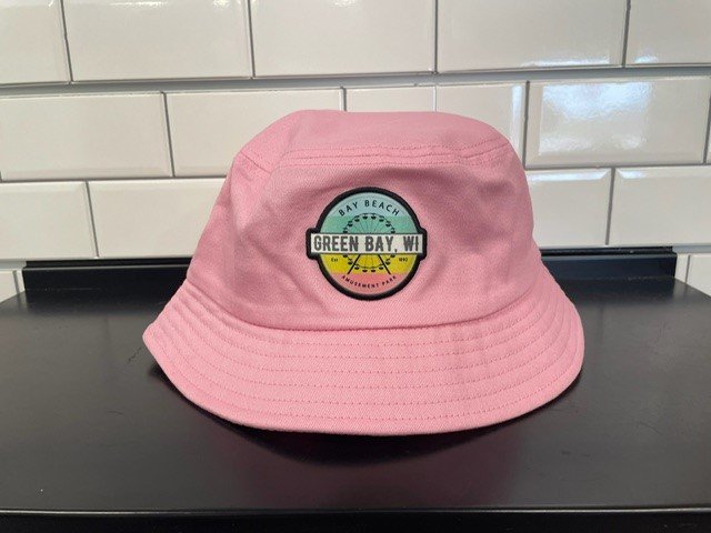 Pink circle patch bucket hat.jpg