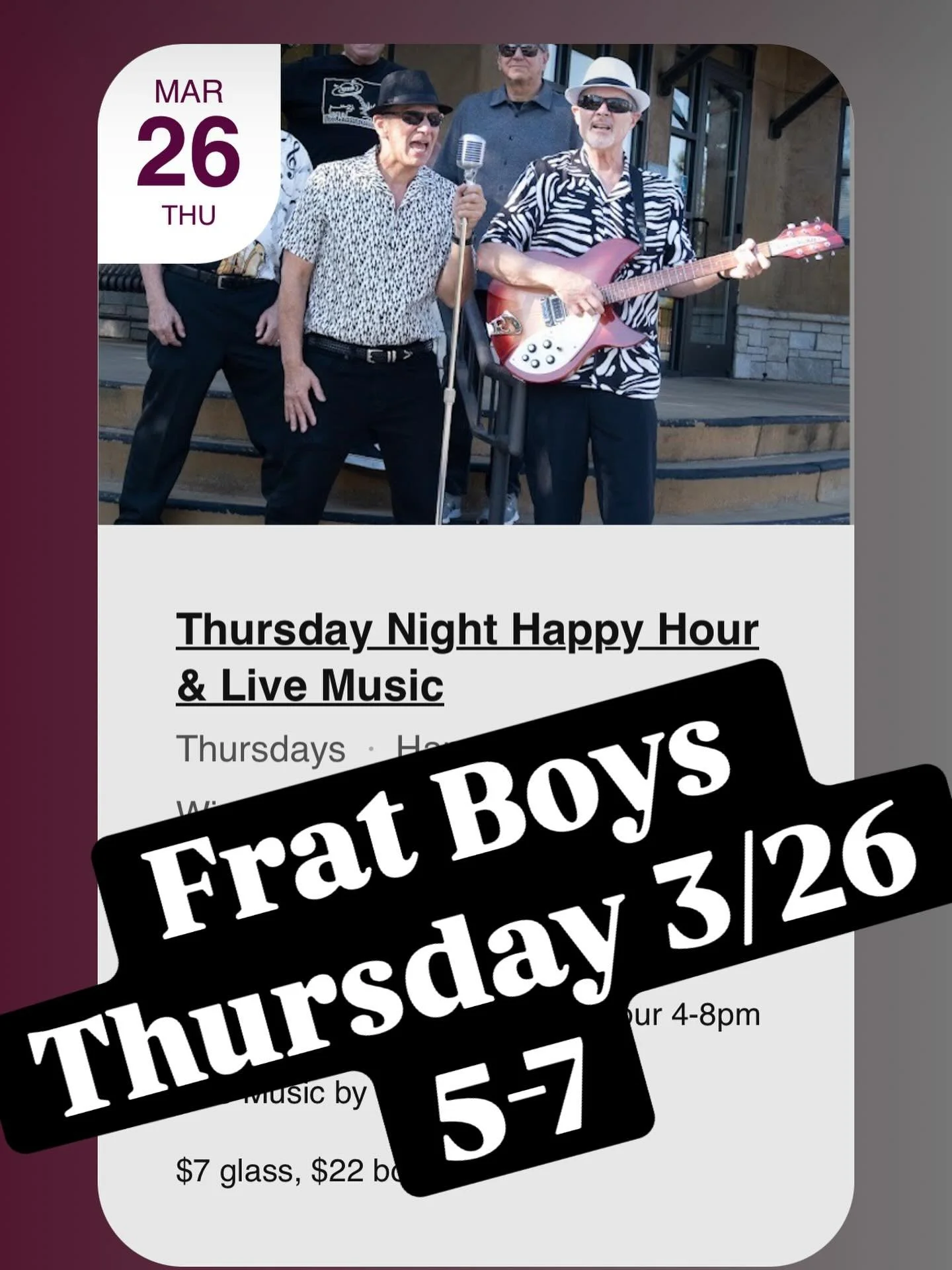 #canteaovinhowinery #livemusic #placercountywinetrail #fratboys #happyhour