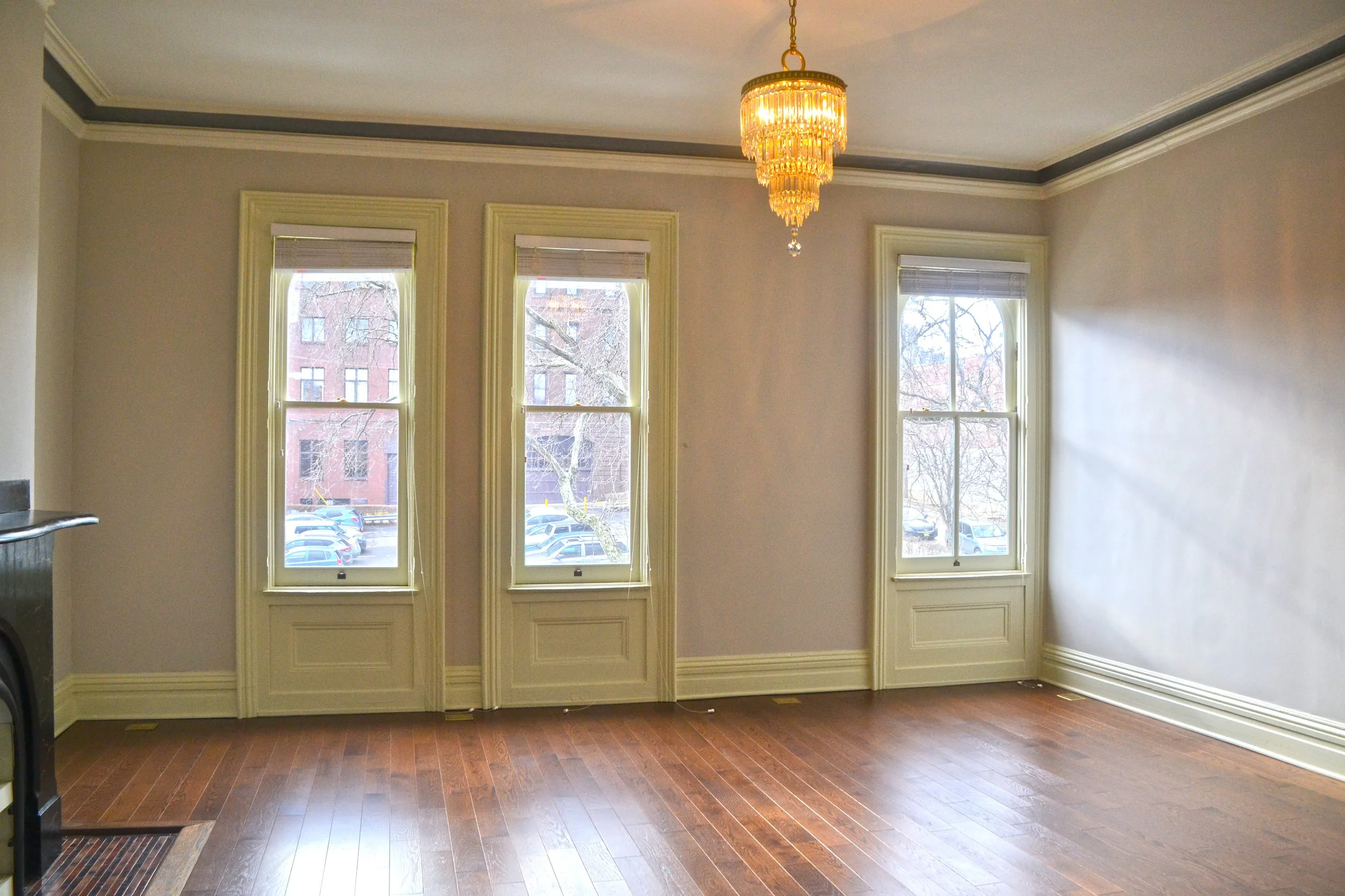 Interior elevation of front room