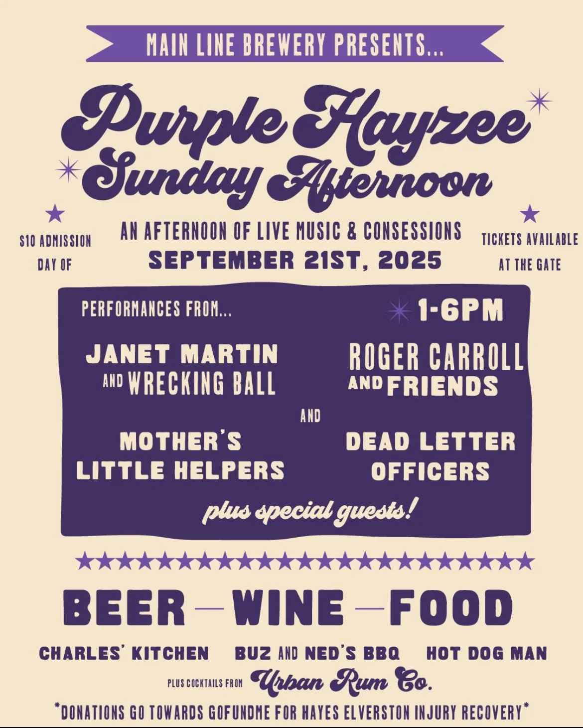 Purple Hayzee Fundraiser